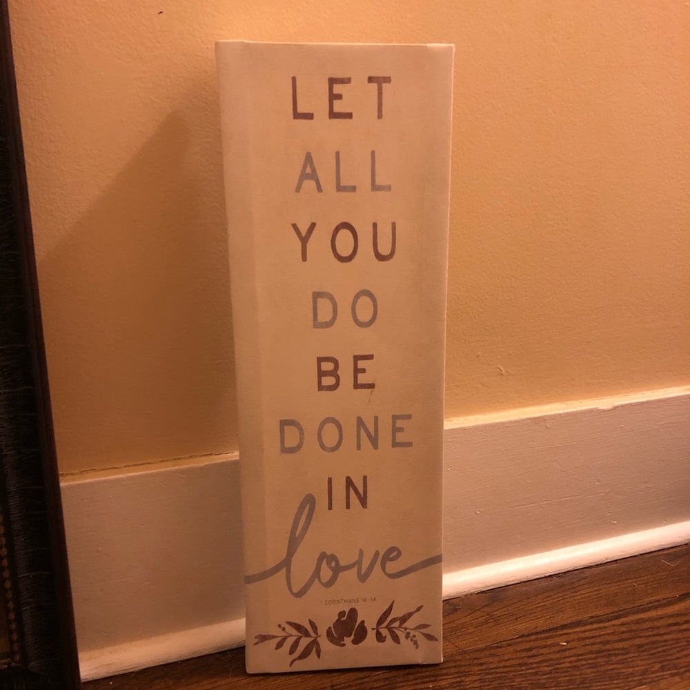 Bible verse wall decor